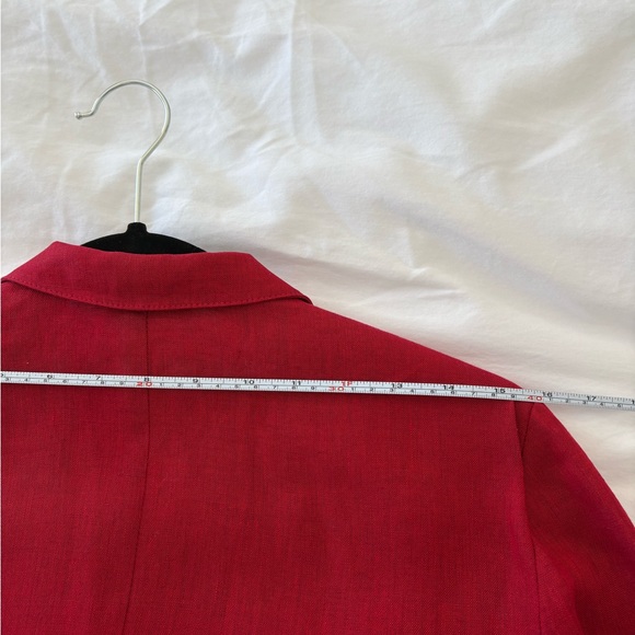 2 Pieces Dark Red suit sets, Blazer with matching wide pant - Picture 11 of 16